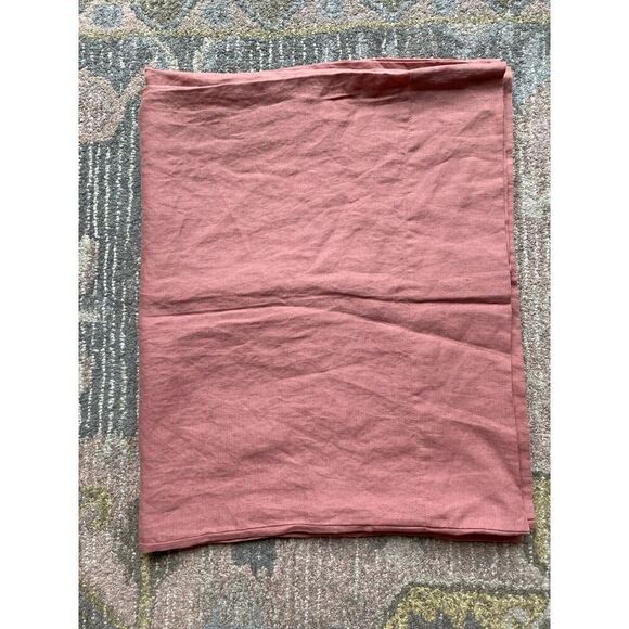 Casaluna 100% linen rose blush Bed Pillow Case Set - Picture 3 of 6